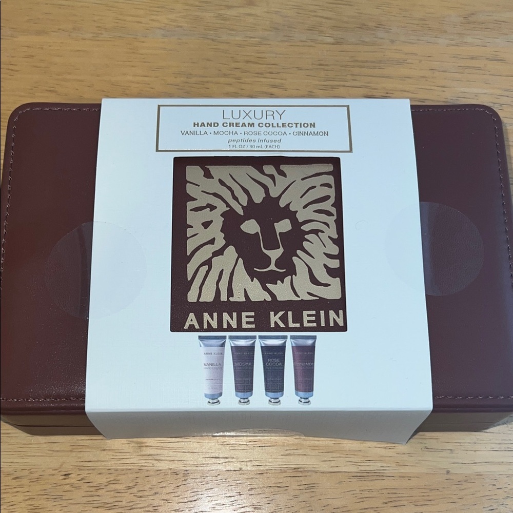 Anne Klein Hand Cream Set in Brown Case